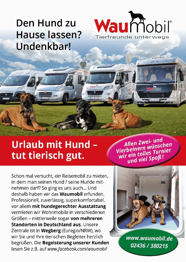 Anzeige Urlaub mit Hund